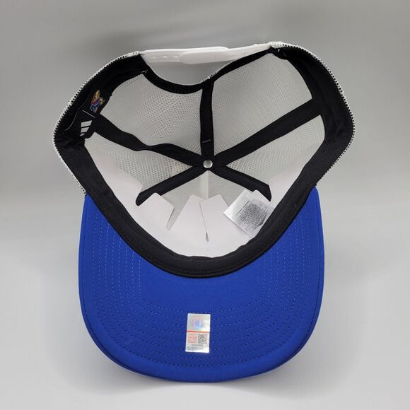 Kansas Jayhawks Adidas Foam Trucker Hat Unisex Adult Snapback NCAA NWT - Picture 6 of 16